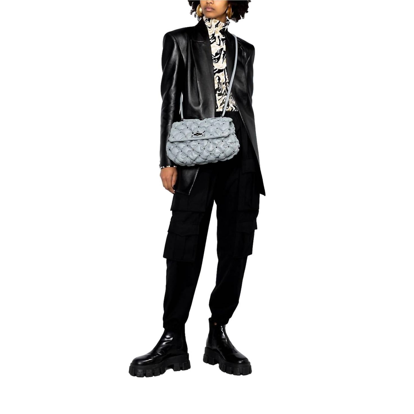 Valentino Garavani - Women's Spikeme Studded Leather Medium Crossbody Bag