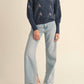 &Merci - Flower Embroidered Sweater