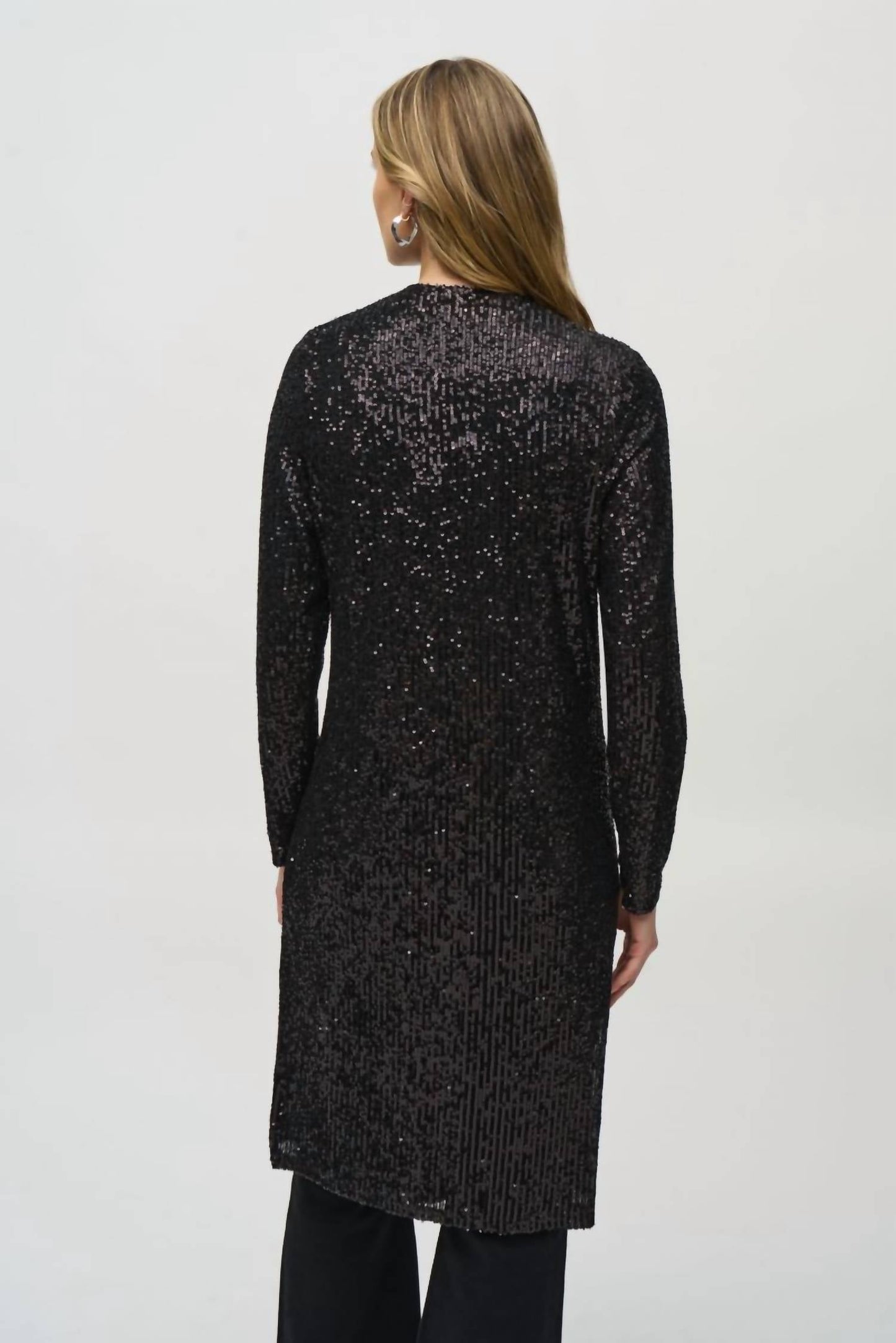 Joseph Ribkoff - Sequined Long Sleeve Cover-up Jacket