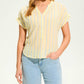 Fdj - Short Sleeve Stripe Top