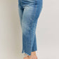 Judy Blue - High Rise Rigid Magic Destroy Hem Crop Wide Leg- Plus