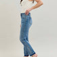 Judy Blue - Midrise Magic Hem Release Jean