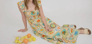 Blu Pepper - Patchwork Fruits Dress