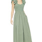 Entro - Smocked Midi Dress