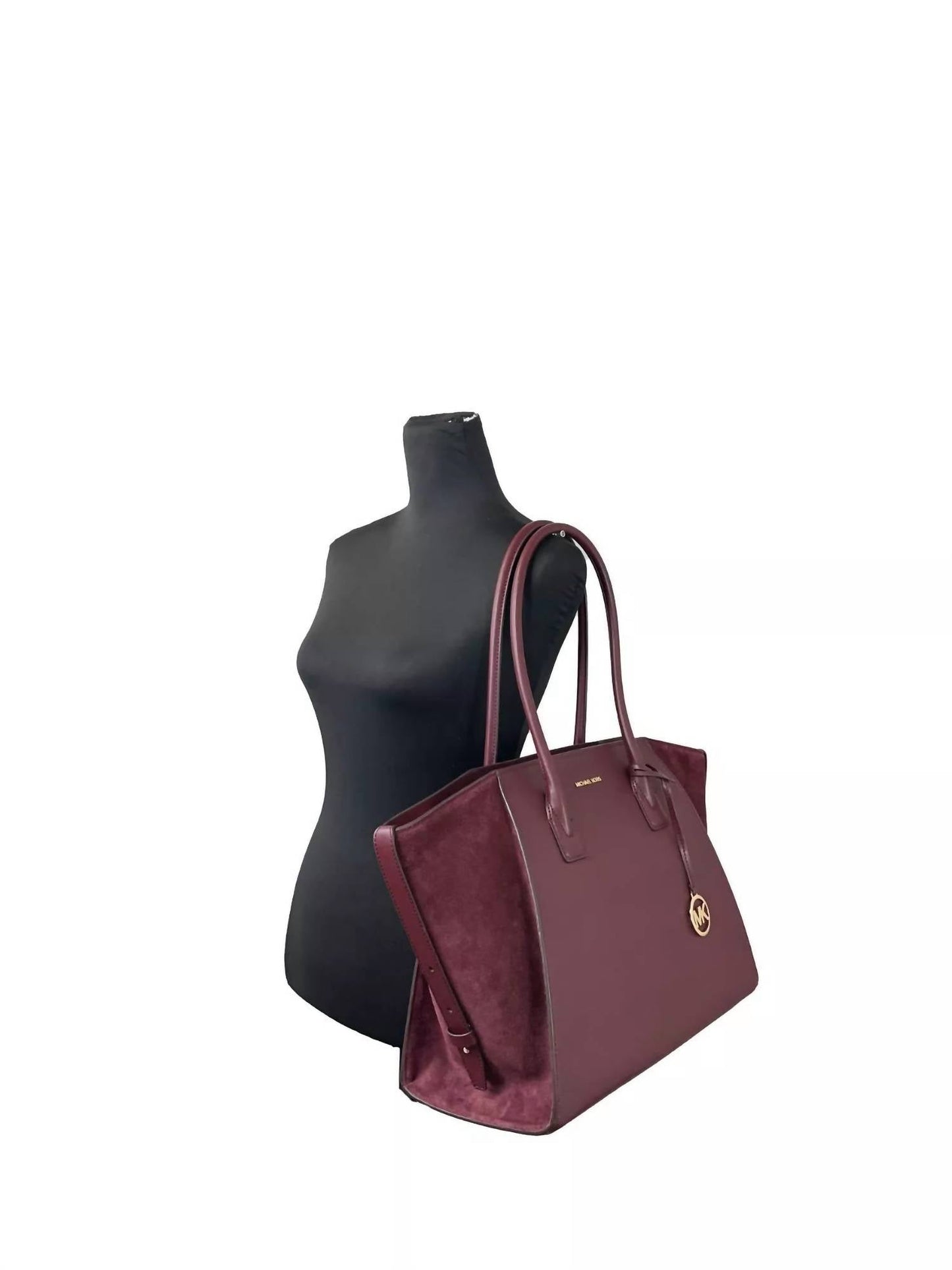 Michael Kors - Women's Avril Suede Leather Top Zip Satchel Bag