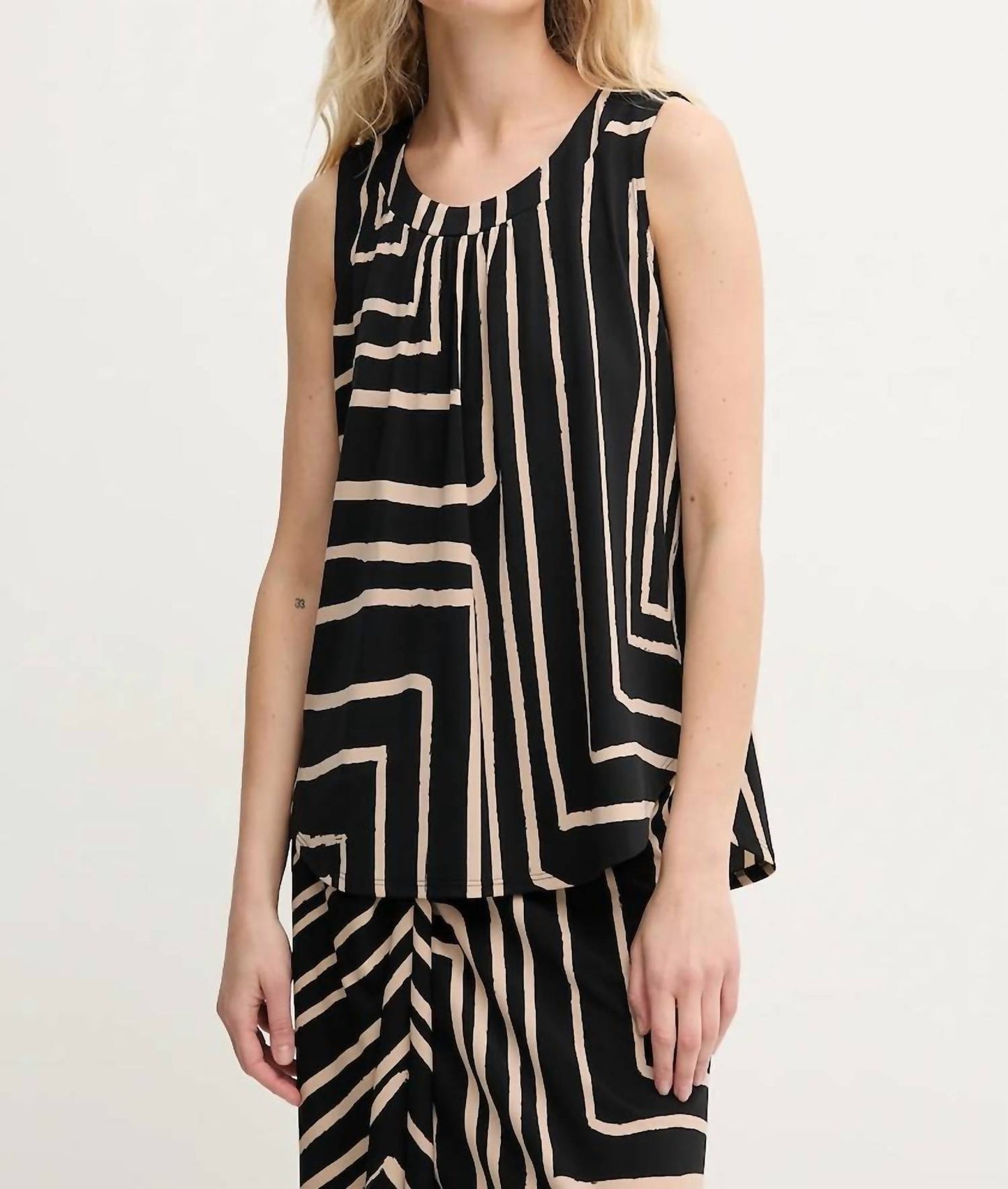 Joseph Ribkoff - Silky Knit Geometric Print Top