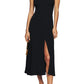 Reformation Baxley Flutter Sleeve Midi Dress in Black, Size 0