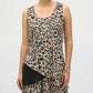 Joseph Ribkoff - Animal Print Reversible Chiffon Tunic Top