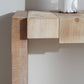 Modern Rustic Console Table - 71" Entryway Table with Sculpted Block Design