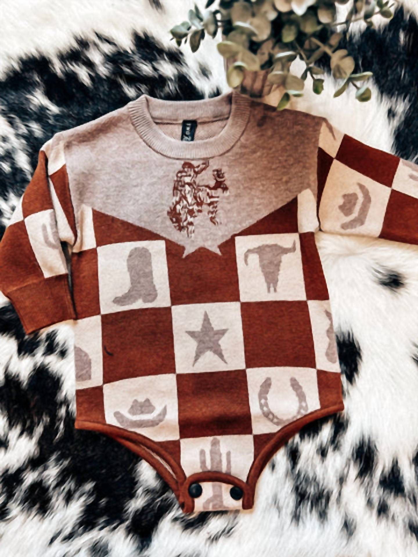 2Flyco - Kid's Wild Checkmate Baby Romper