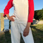 Bobi - Color Block Crew Neck Raglan Top