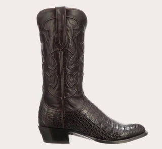 Lucchese - Men's Charles Caiman Belly R-toe Mens Exotic Cowboy Boot