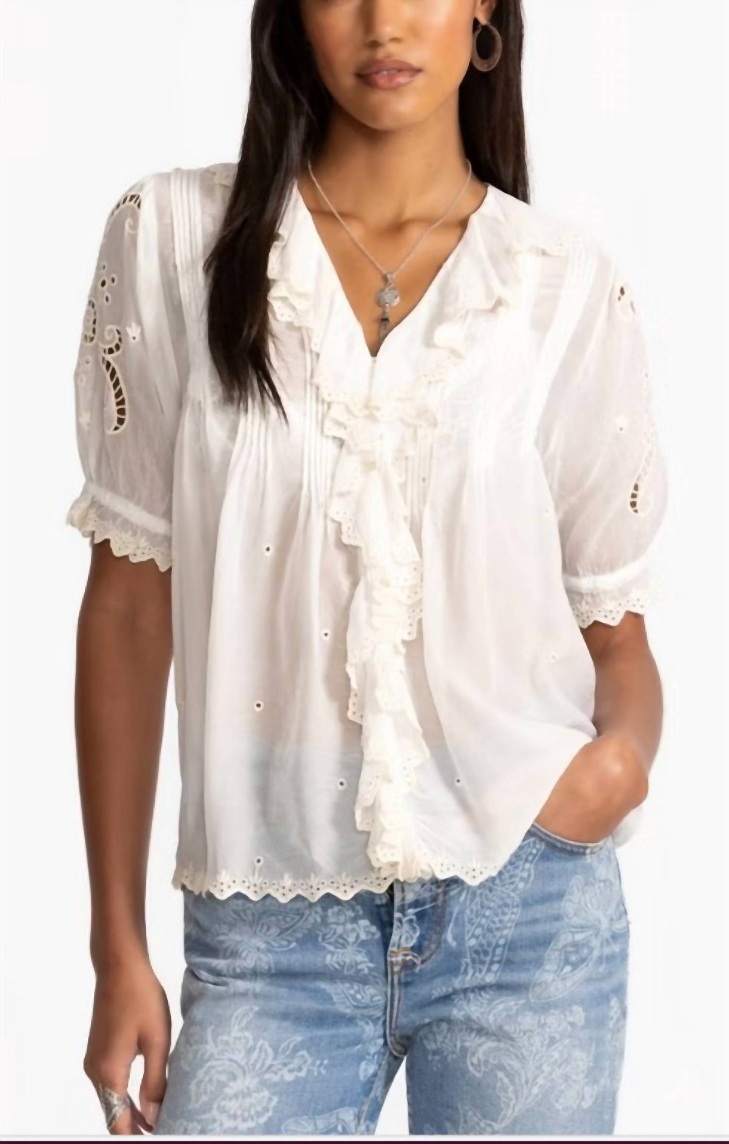 Johnny Was - Anette Ruffle Blouse