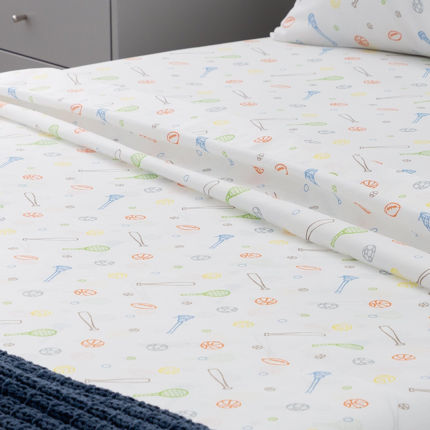 Linenspa Microfiber Sheet Set Full Sport Pattern