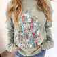Chaudoin Creations - Ginger Christmas Tinsel Tree Sweatshirt