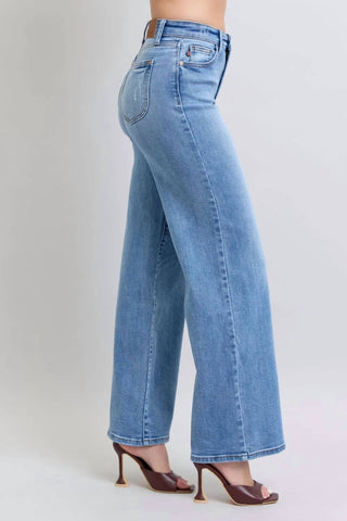 Judy Blue - Full Size Wide Leg Jeans With Pockets
