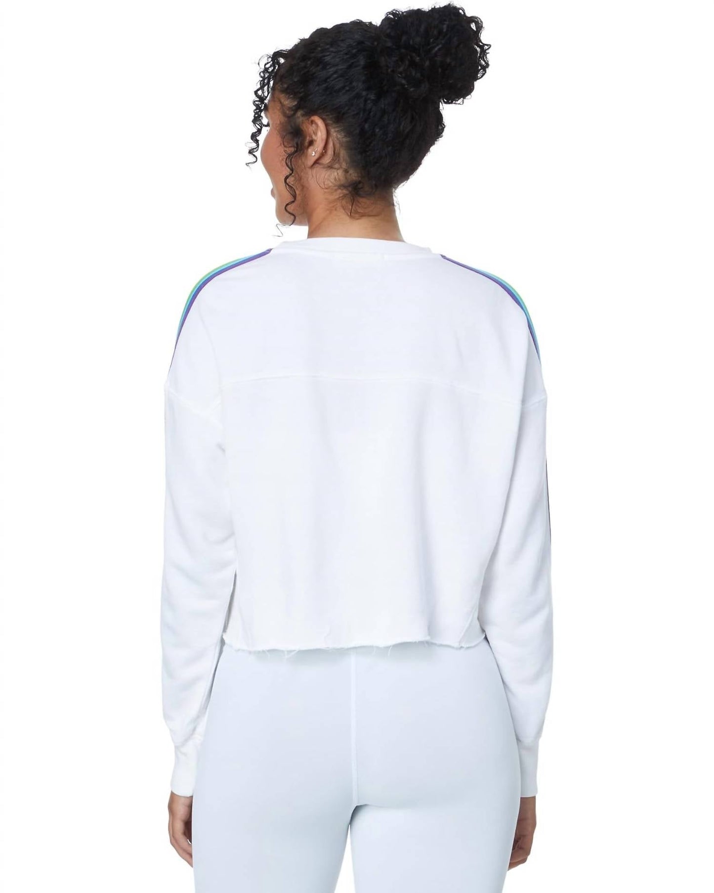 Spiritual Gangster - Rainbow Cropped Pullover Top