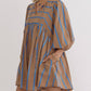 Entro - Striped Babydoll Short Dress
