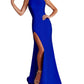 Rachel Allan - Beaded High Neckline Prom Dress