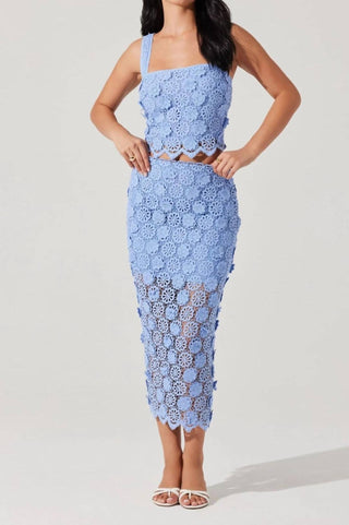 Astr - Jonae Crochet Maxi Skirt