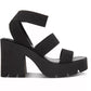 Steve Madden - Women's Round Toe Strappy Lug Platform Sandals
