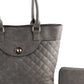 Ar New York - Women's Quilted 2 In 1 Tote Bag
