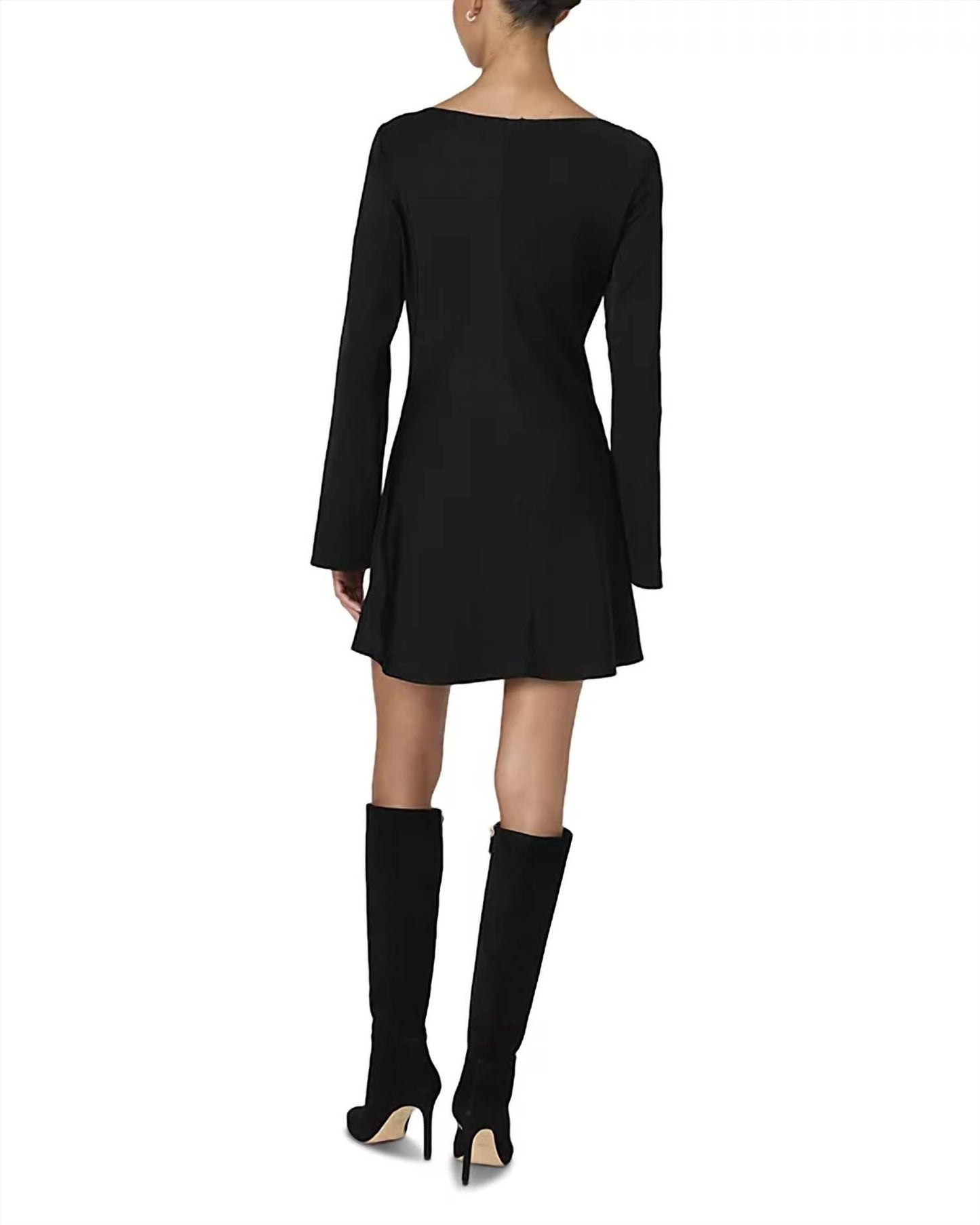 French Connection - Ennis Satin Bell Sleeve Mini Dress