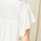 Entro - Flutter Sleeve Eyelet Top