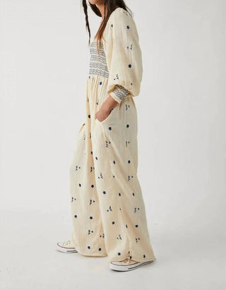 Free People - Dahlia Embroidered Jumpsuit