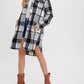 Bluivy - Women's Flannel Plaid Longline Shacket