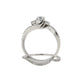 .70ct Diamond Engagement Ring Set 14KT White Gold