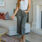 Judy Blue - High Rise Control Top Wide Leg Crop Jeans