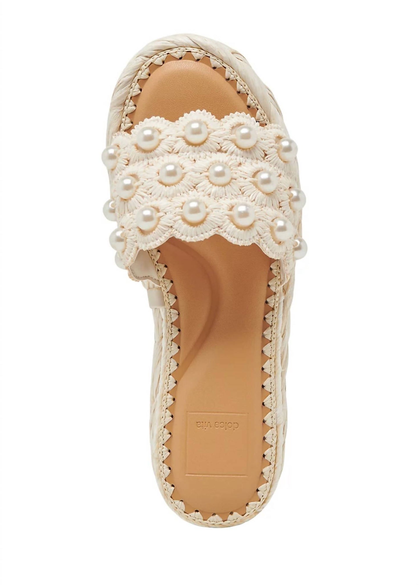 Dolce Vita - Women's Caper Raffia Platform Slide Sandal