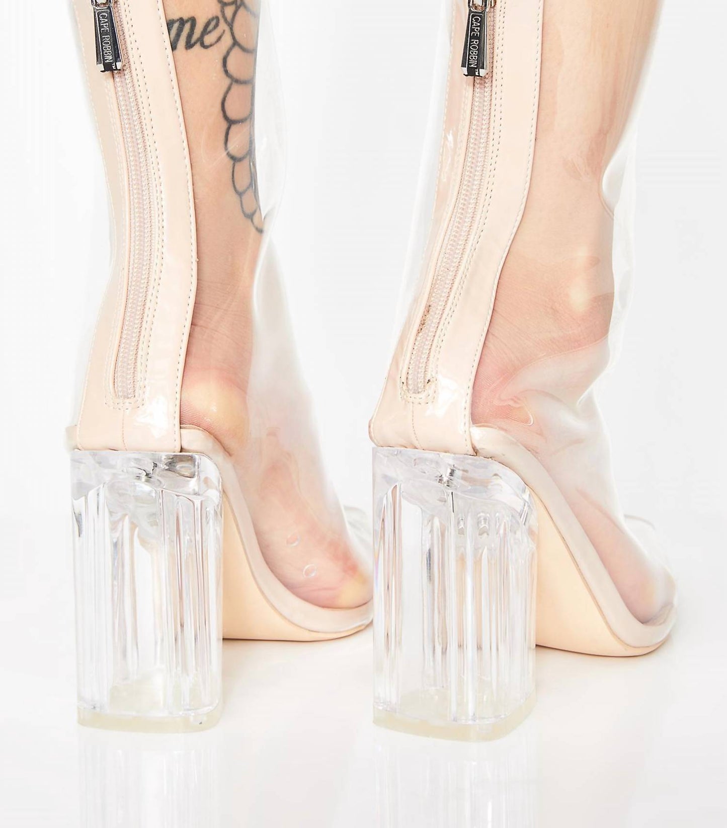 Cape Robbin - Women's Crystal Glaze Block Heel Bootie