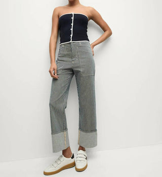 Veronica Beard - Strapless Button Top