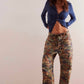 Free People - Moxie Printed Barrel Jeans