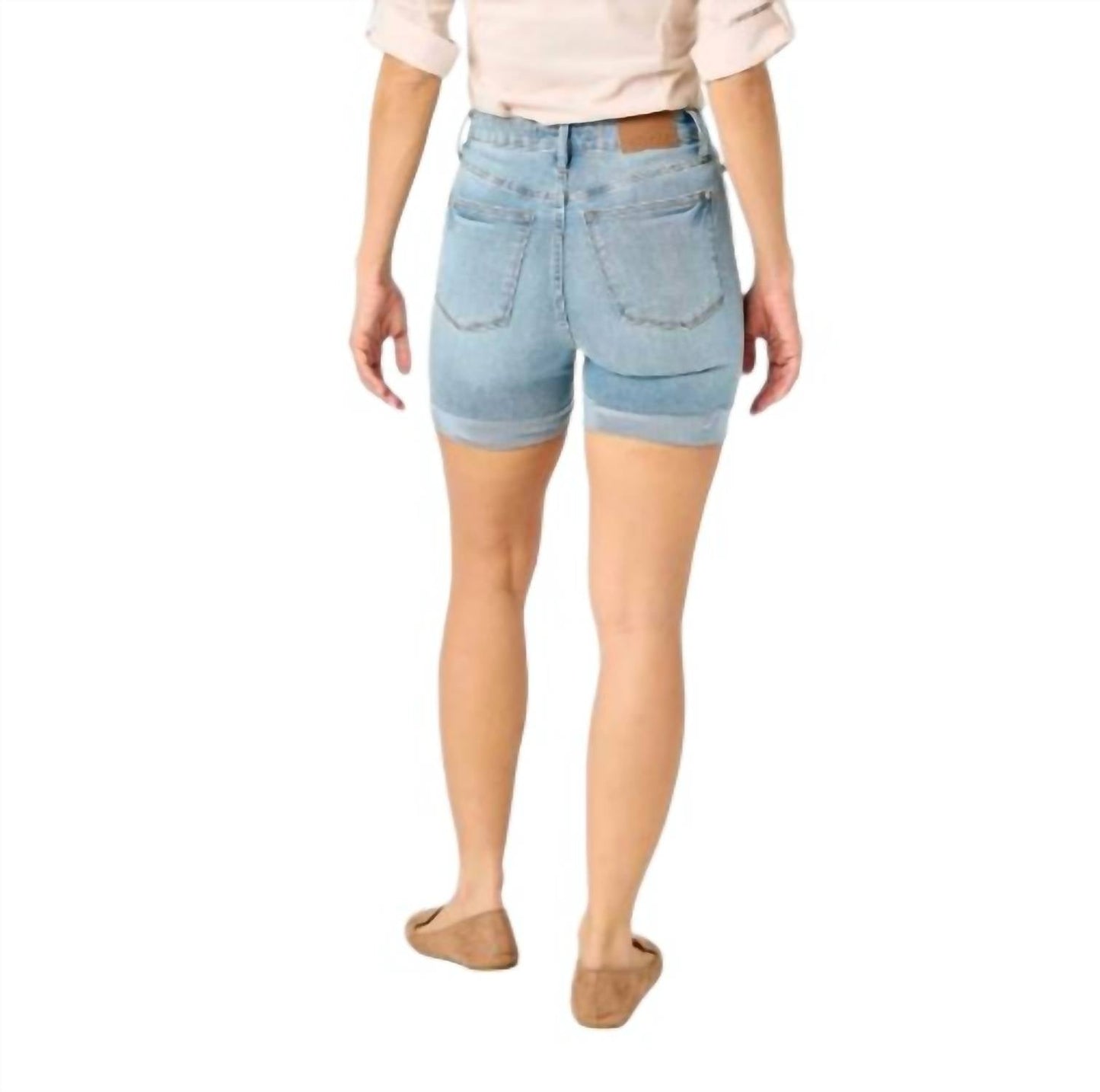 Judy Blue - High Waist Tummy Control Cool Denim Shorts