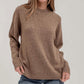 Blu Pepper - Speckle Knit Mock Neck Sweater