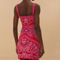 Farm Rio - Paisley Scarf Knit Mini Dress