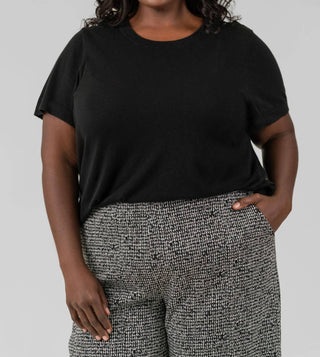 Nic + Zoe - Sweater Short Sleeve Top - Plus