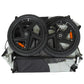 Outdoor Heavy Duty Collapsible Pet Bike Trailer with 16-Inch All-Terrain Wheels