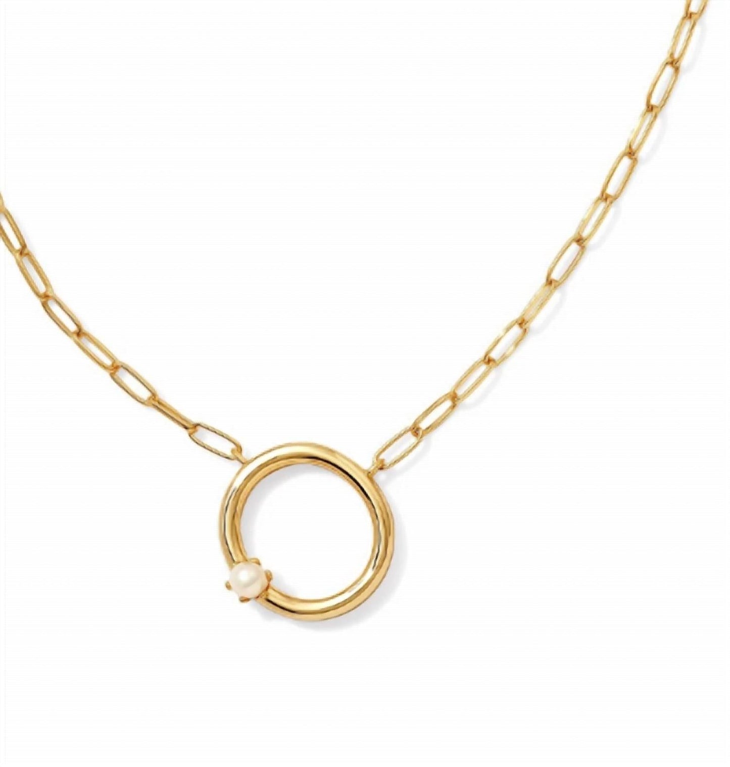 Kendra Scott - Women's Pearl Letter O Pendant Necklace