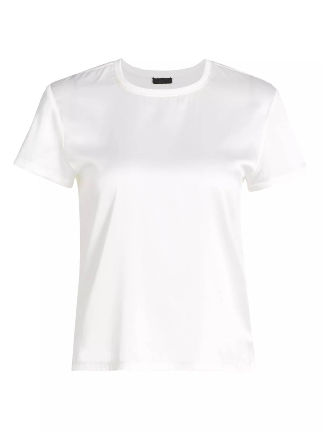Atm - Stretch Satin Short Sleeve Tee Top