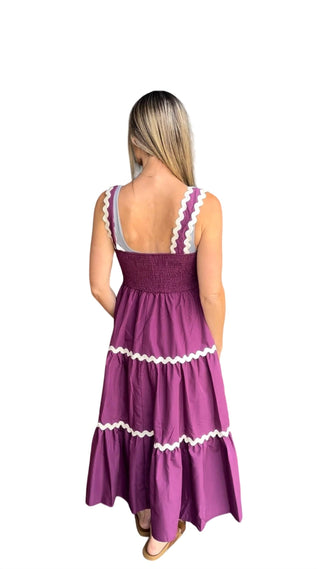 Entro - Ric Rac Trim Midi Dress