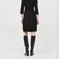 Joseph Ribkoff - Jacquard And Silky Knit Cocoon Dress