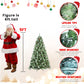 8 Ft The Full-Bodied Pre-Decorated Pinecone Christmas Tree