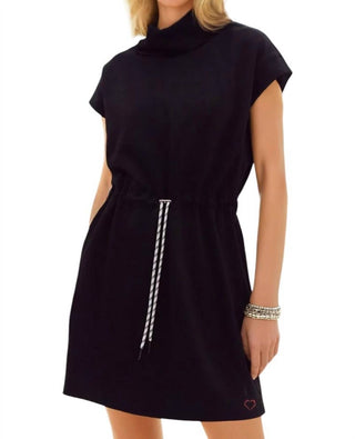 Entro - Gloria Folded Neck Drawstring Dress