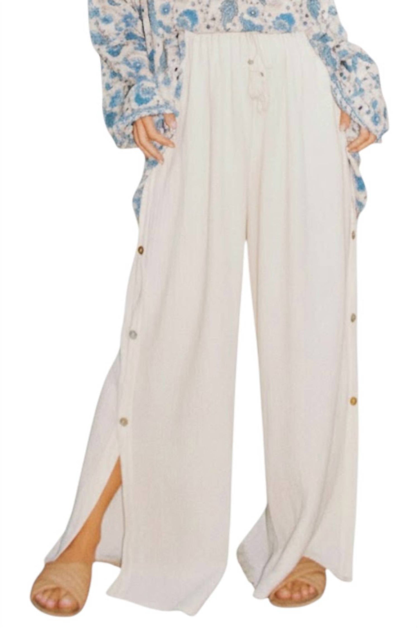 Scandal Italy - Cassia Cotton Wide Leg Pants