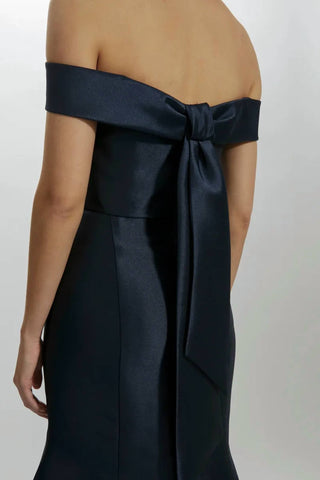 Amsale - Mikado Off-the-shoulder Gown With Bow