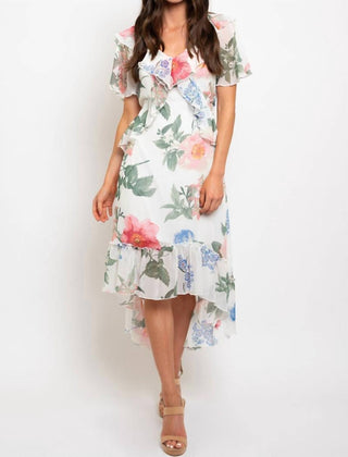 Collective Rack - Floral Ruffle Midi Dress